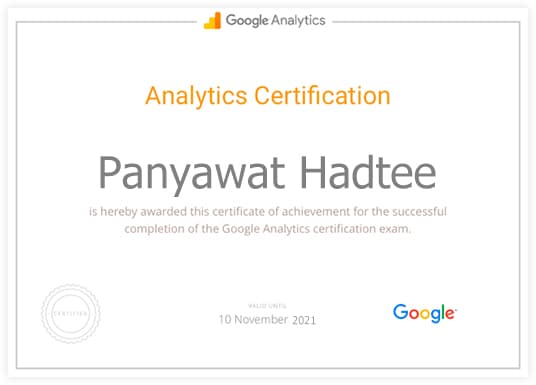 Google Analytics Certification
